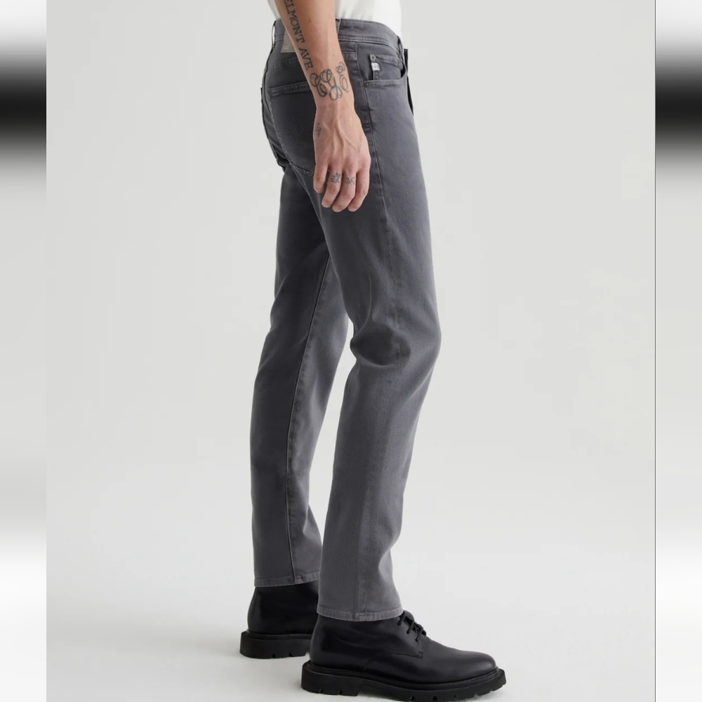 AG Trellis Modern Slim Vapor Wash Smooth Slate NWT